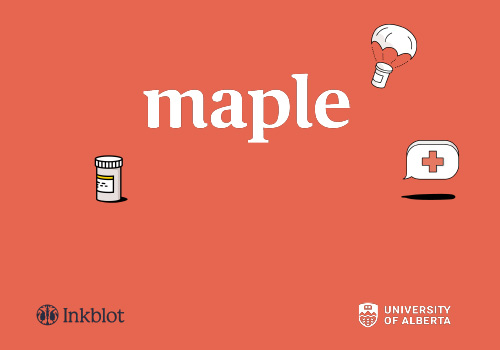 MAple, Inkblot, and University of Alberta logo.