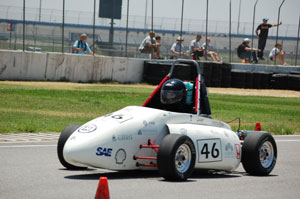 The 2008 FSAE team placed second in fuel efficiency, fifth in acceleration and 15th overall competing against teams from 75 universities. The 21-member interdisciplinary student group is made up of volunteers who participate in the project on their own time, outside of their rigorous study schedules.