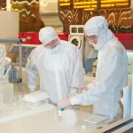 Workers at the National Institute for Nanotechnology (NINT).