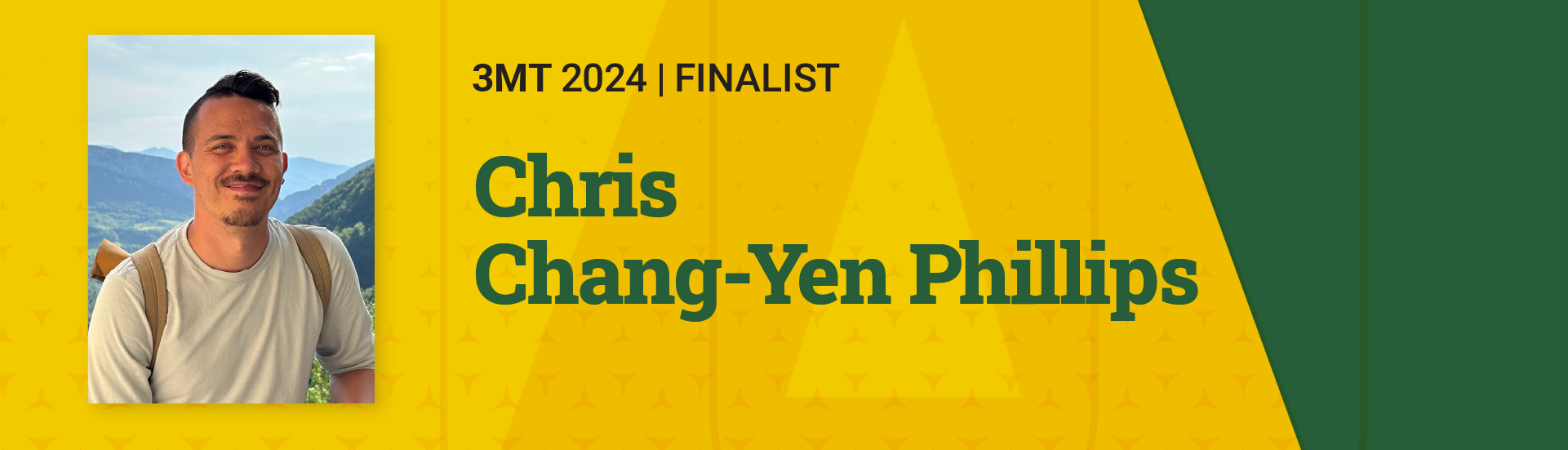 3MT 2024 Finalist Chris Chang-Yen Phillips