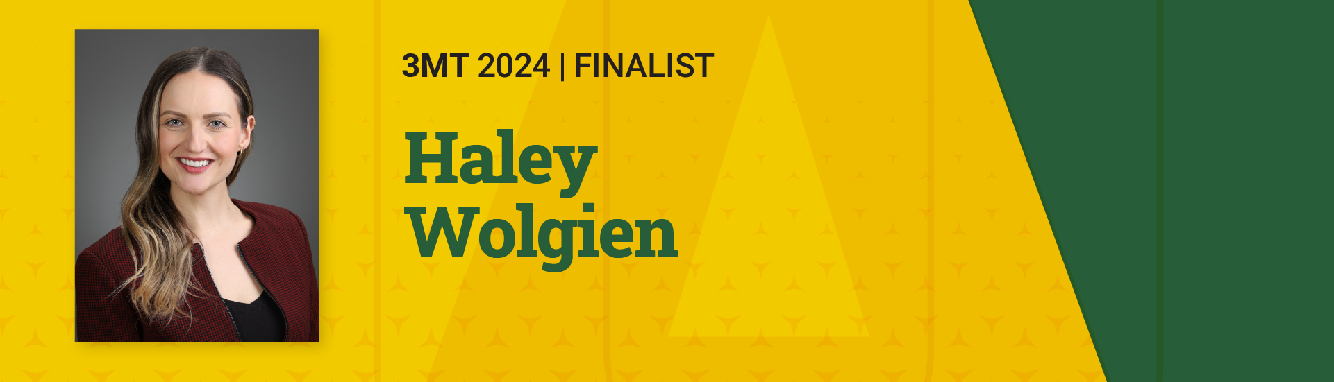 3MT 2024 Finalist Haley Wolgien