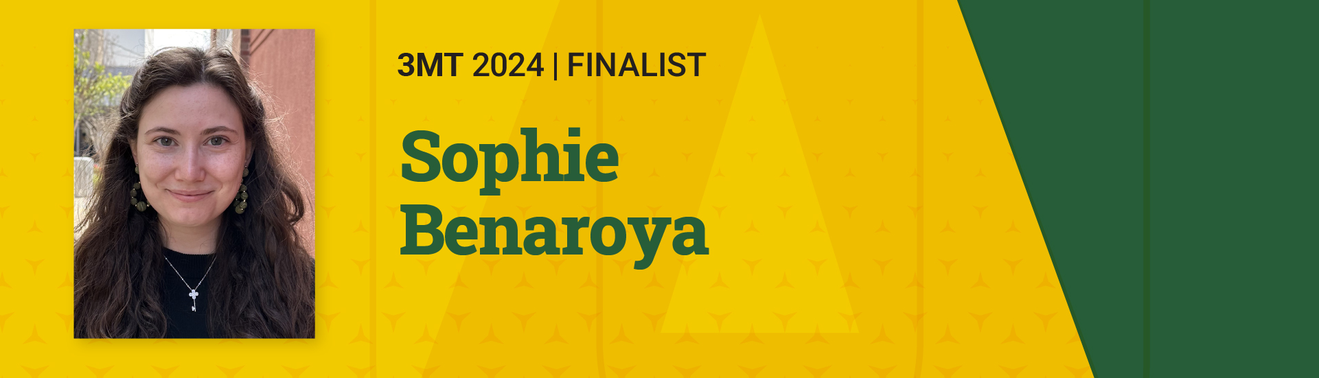 3MT 2024 Finalist Sophie Benaroya