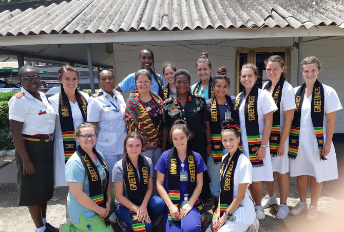 University of Albert Nursing Students at Ghana health facility