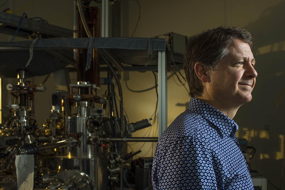 Robert Wolkow, professor of physics at the University of Alberta stands in his lab.