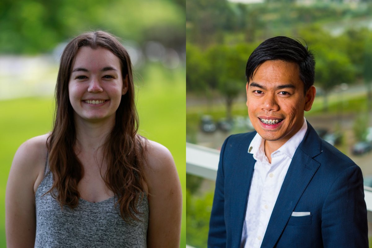 Albert Remus Rosana and Cassandra Wilkinson received $50,000 over the next two years to support their studies.