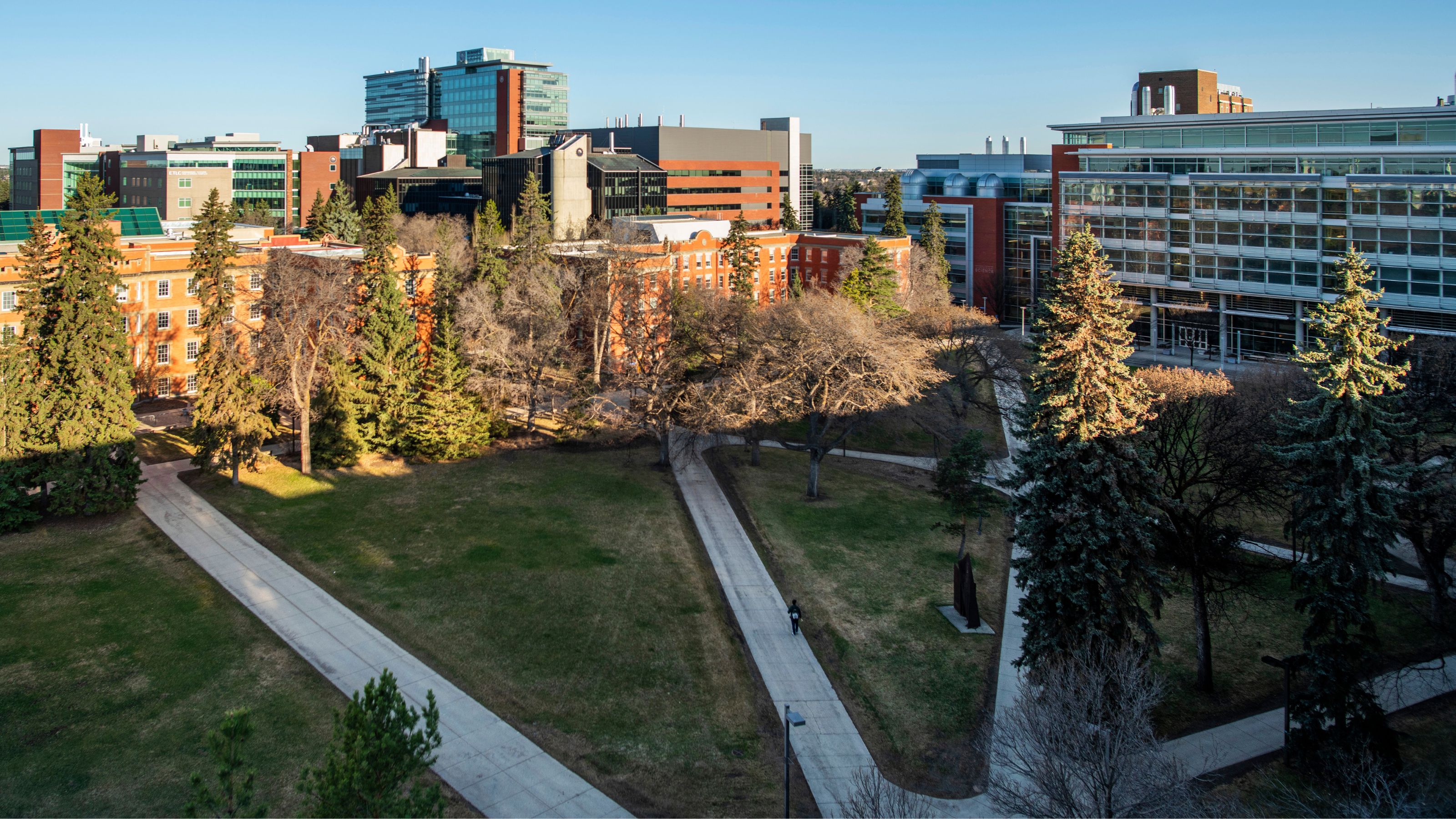 The University of Alberta Main Quad, on May 1, 2020