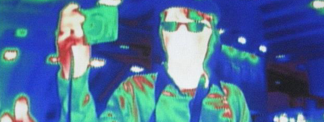 A photograph of a SPIE member taken with an infrared camera.