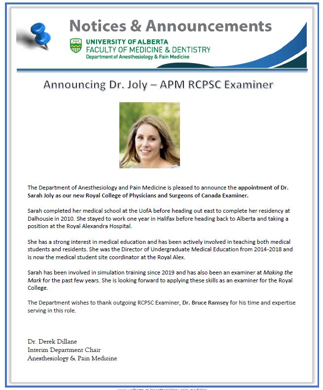 2021 APM RCPSC announcement