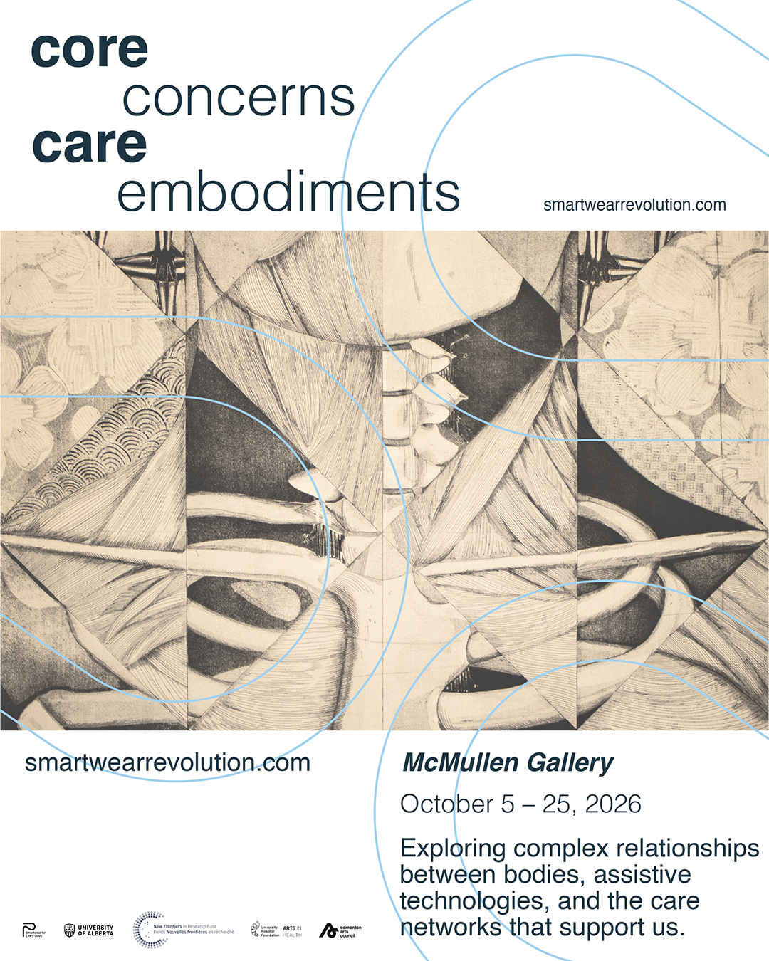 Promotional image for the Core Concerns, Care Embodiments exhibition