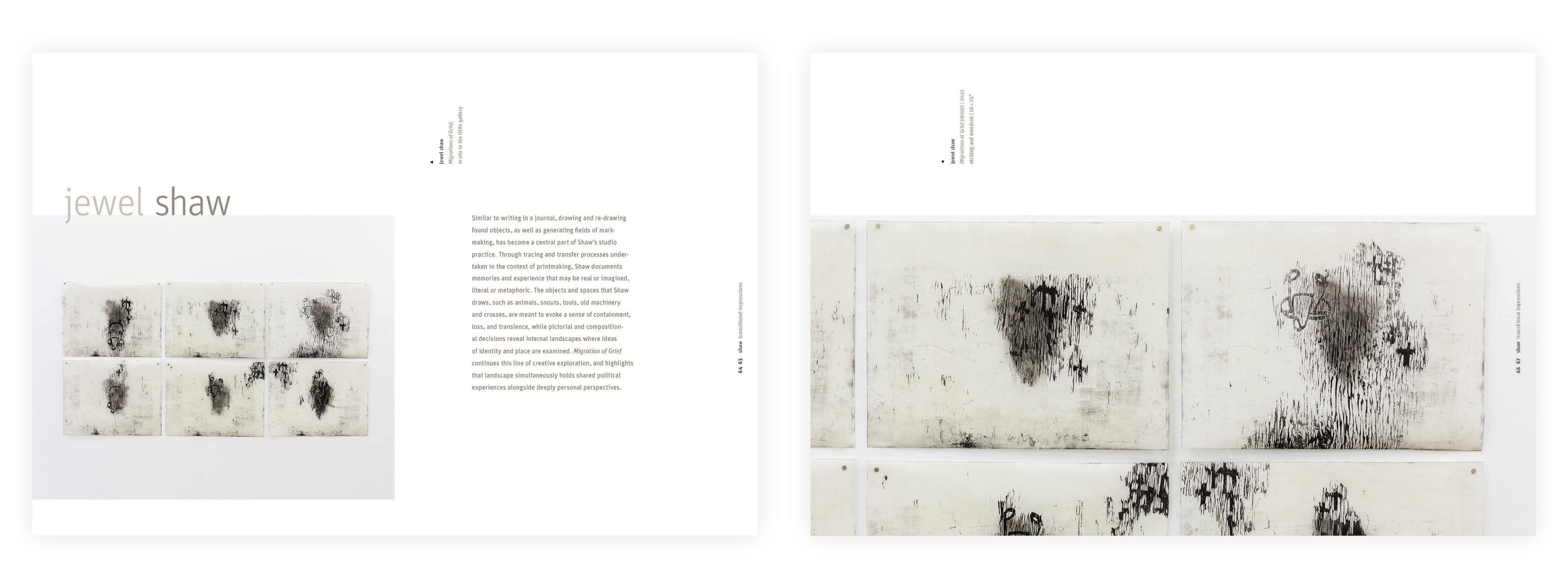 Transitional Impressions Catalogue: Jewel Shaw spreads