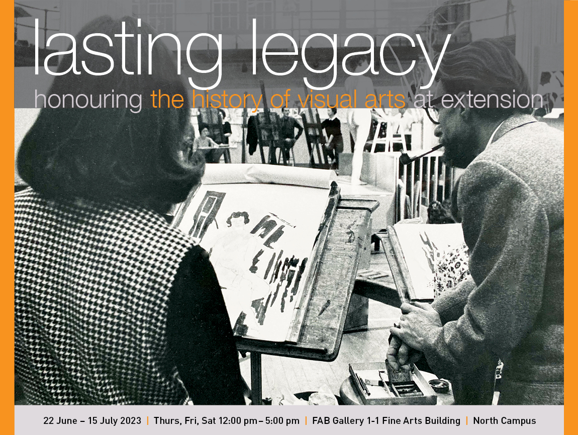 poster image: Professor Harry Wohlfarth instructs students in sketching live model, January 13, 1966 (no photographer named)