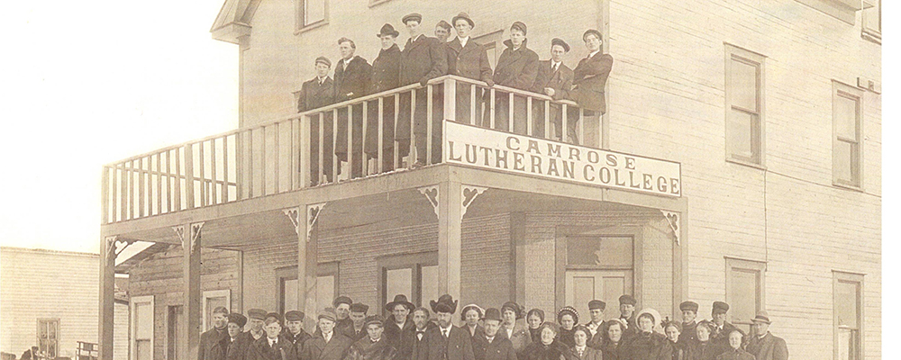October 1911 marked the first classes at Camrose Lutheran College (now University of Alberta Augustana Campus). Classes were held at the Heather Brae Hotel.