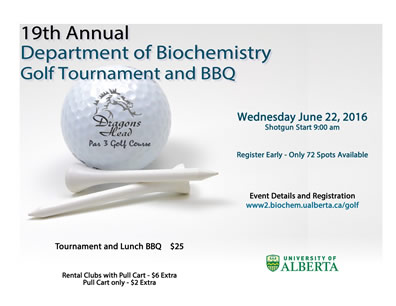 19th Annual Biochemistry Golf Tournament and BBQ