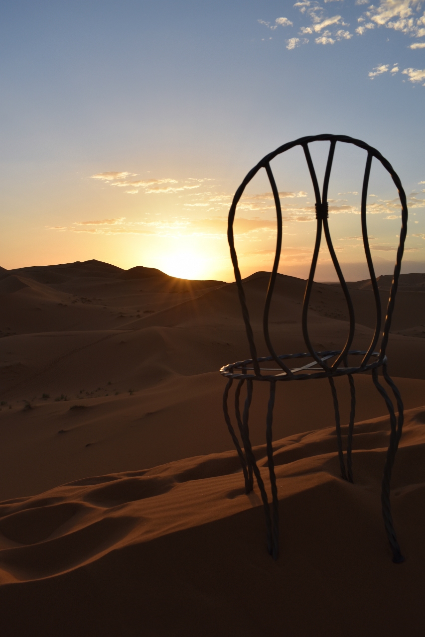 Sahara Seat at the Golden Hour