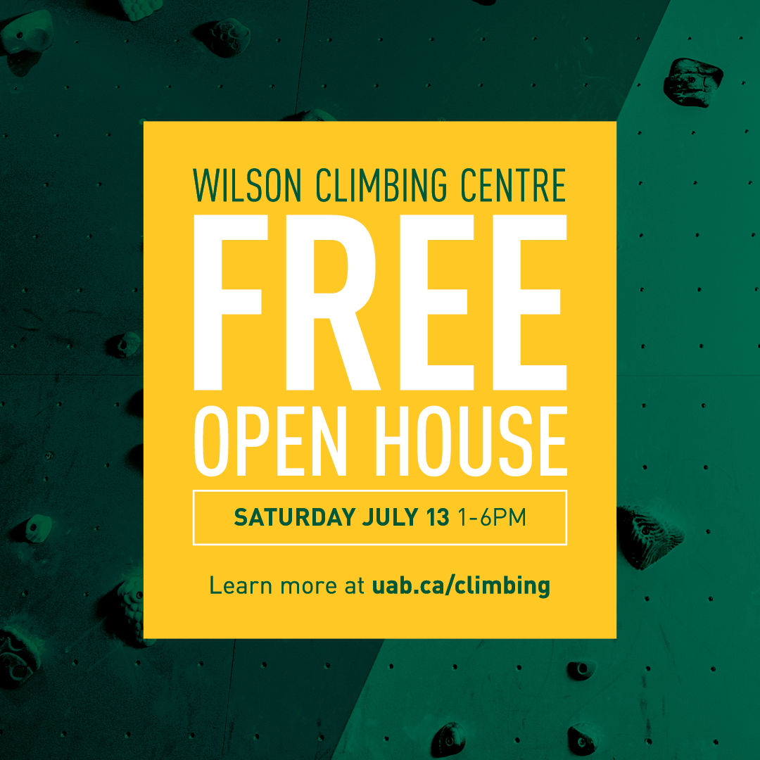 Wilson Climbing Centre Open House July 13