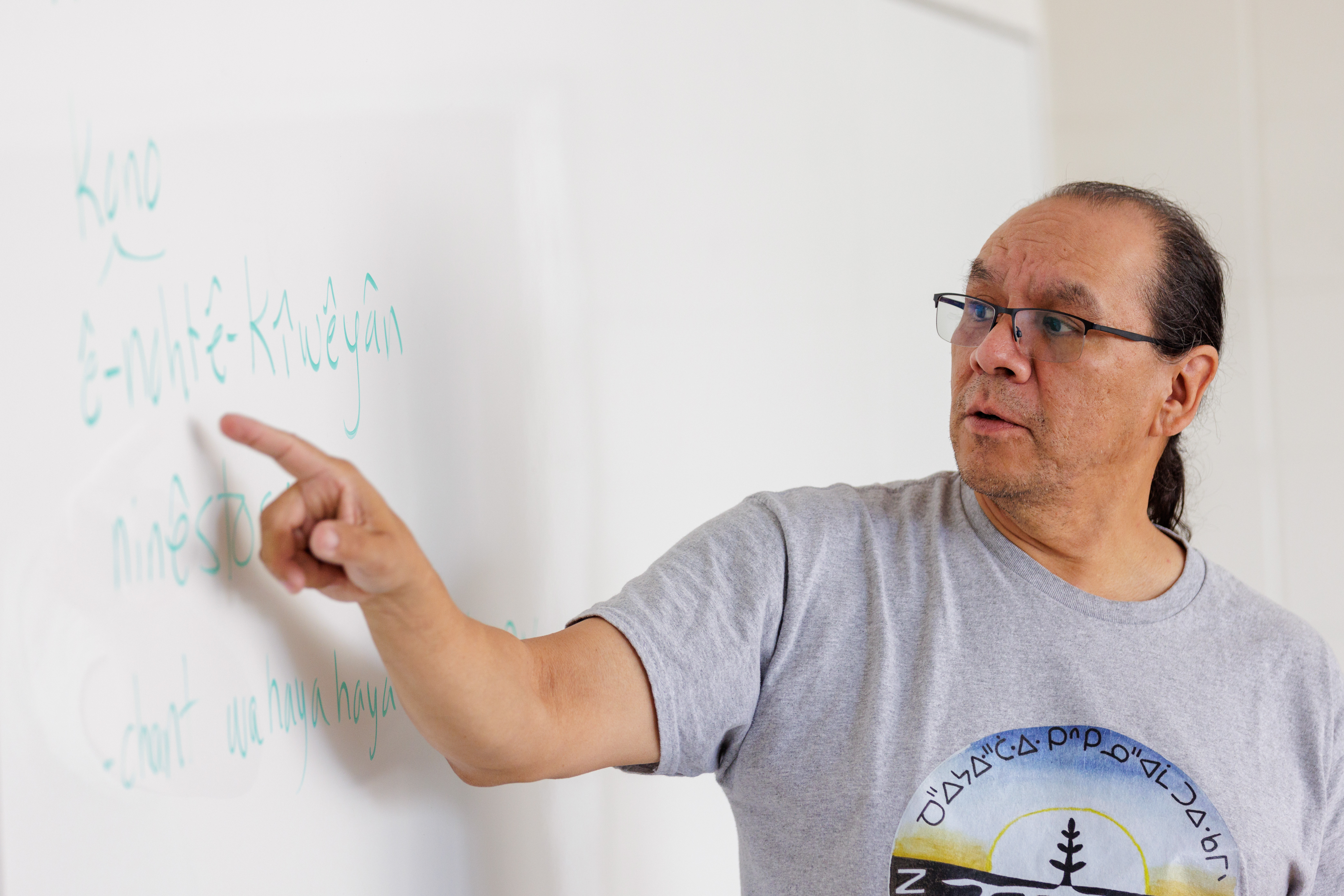 Wayne Jackson teaching Cree