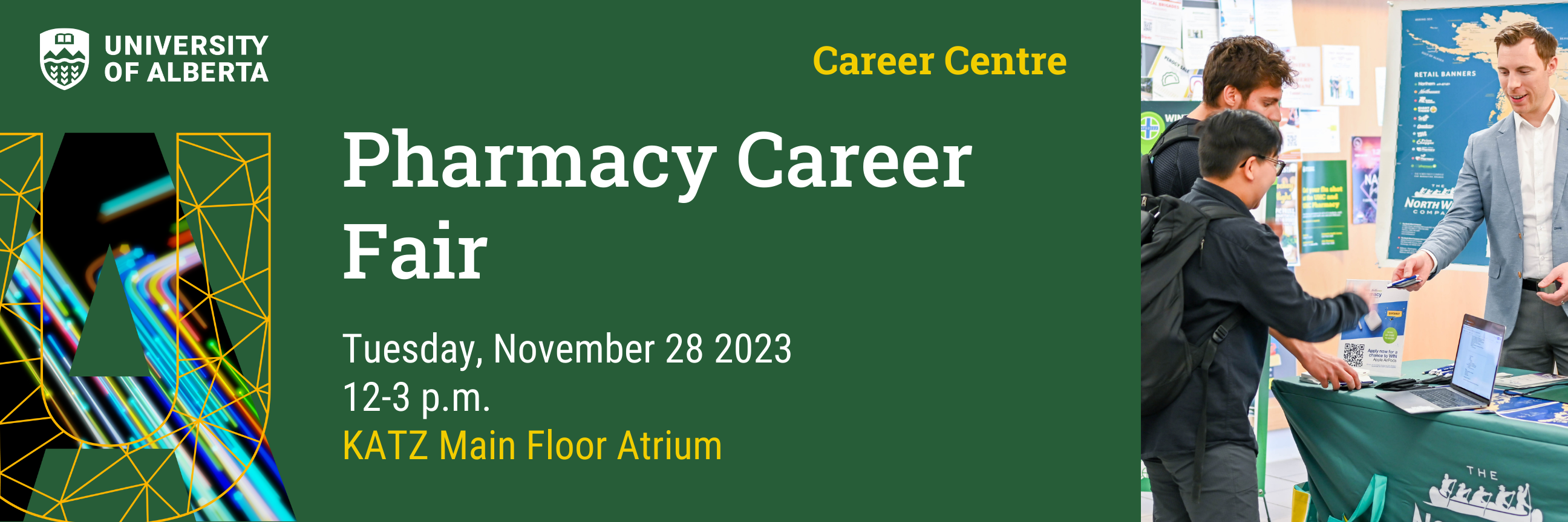 Pharmacy Career Fair - Tuesday, November 28 2023, 12 - 3 p.m. KATZ Main Floor Atrium
