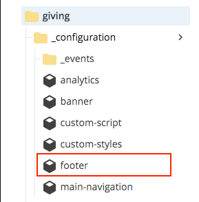 Deleting or renaming a footer