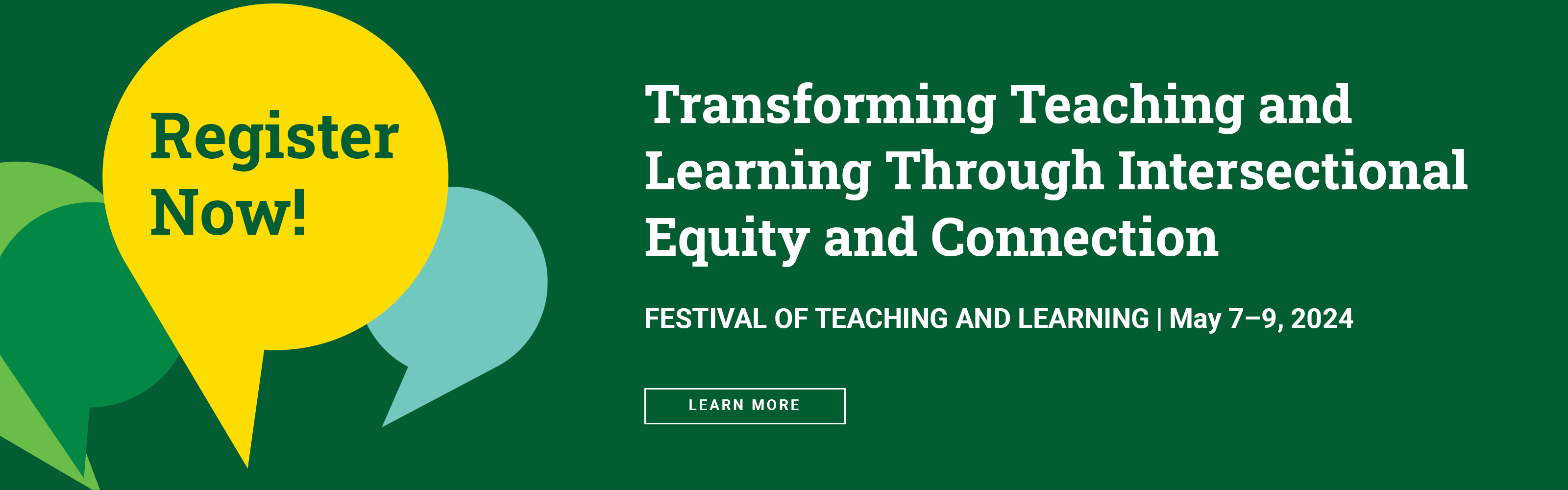 Register now for the 2024 Festival of Teaching and Learning