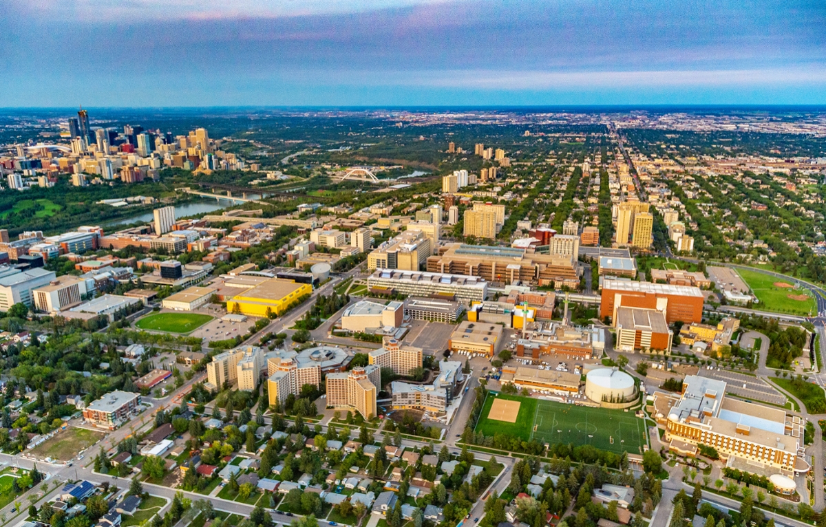 University of Alberta, looking east