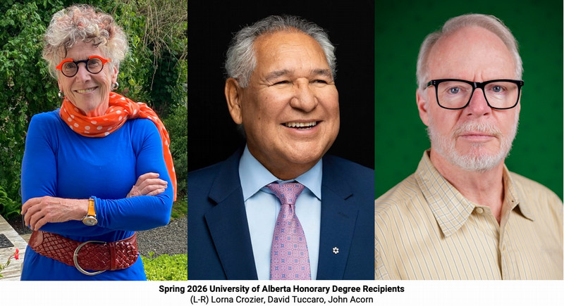 Spring 2026 U of A Honorary Degree Recipients