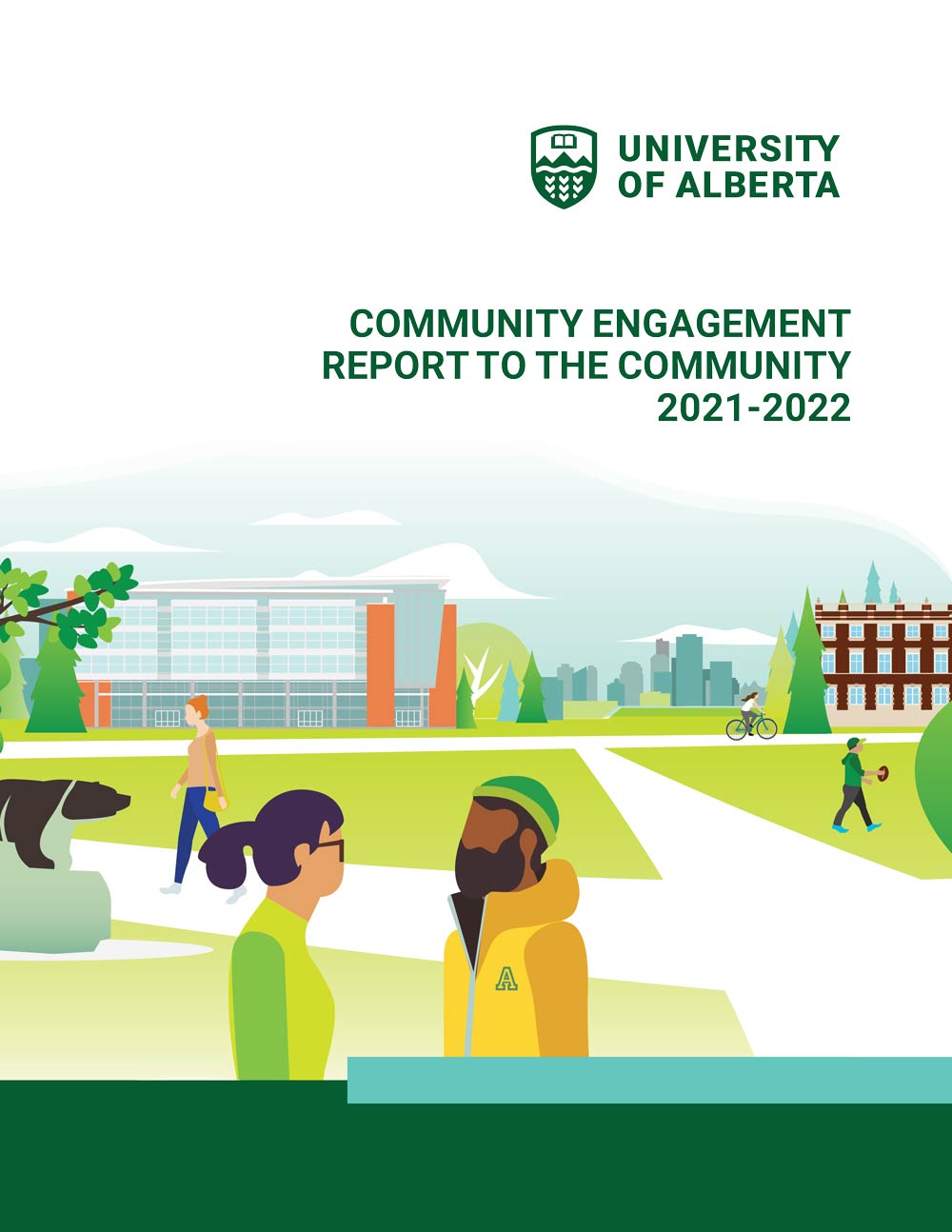 English cover of the Community Engagement Report to the Community