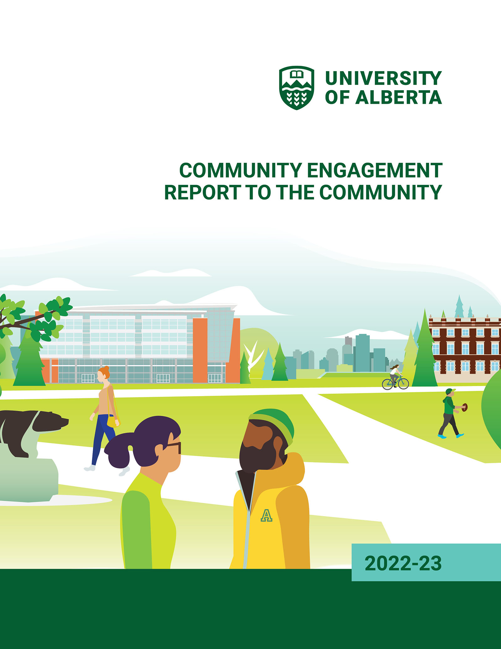 English cover of the Community Engagement Report to the Community
