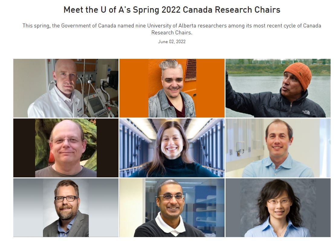2022 Spring Research Chairs
