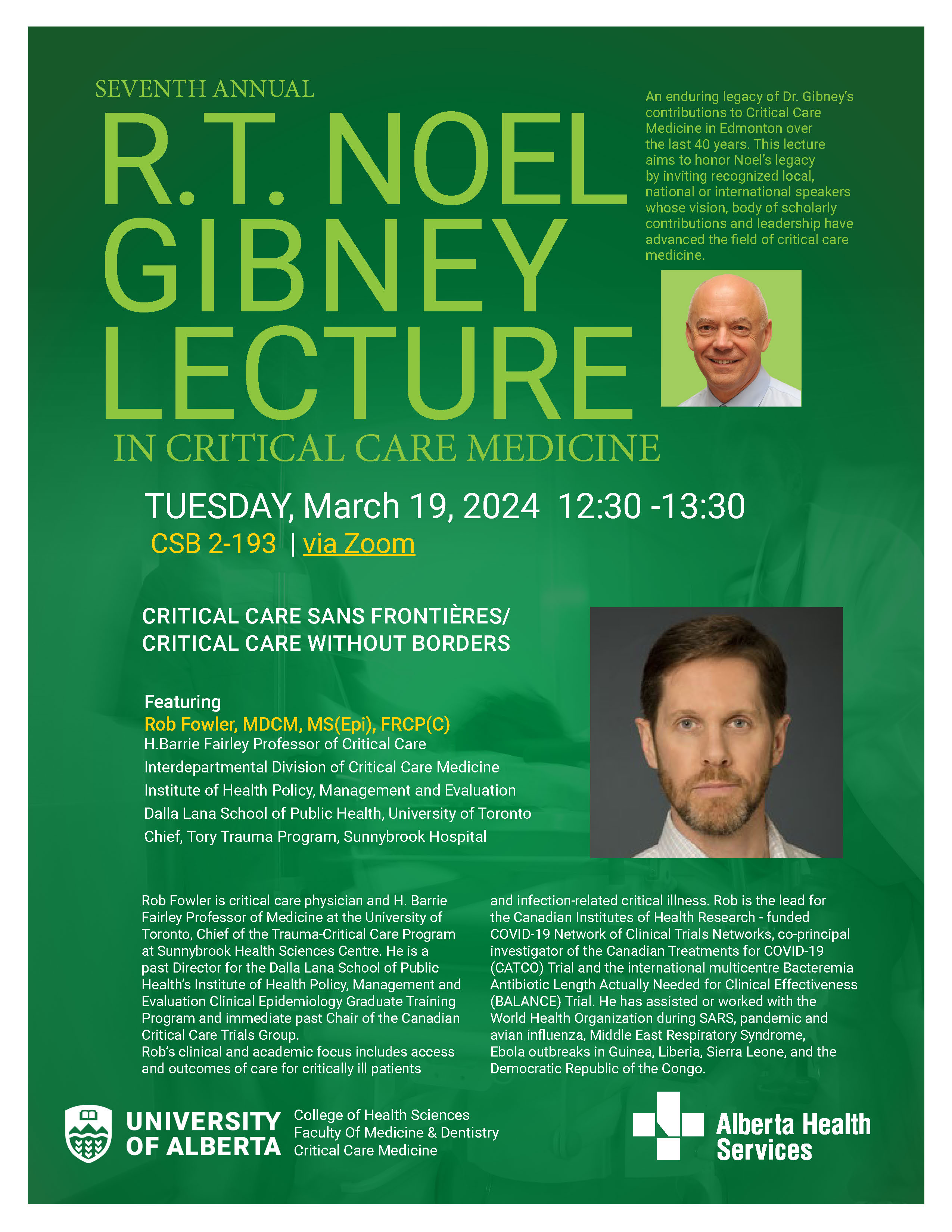 March 19thR.T. Noel Gibney Lecture Poster