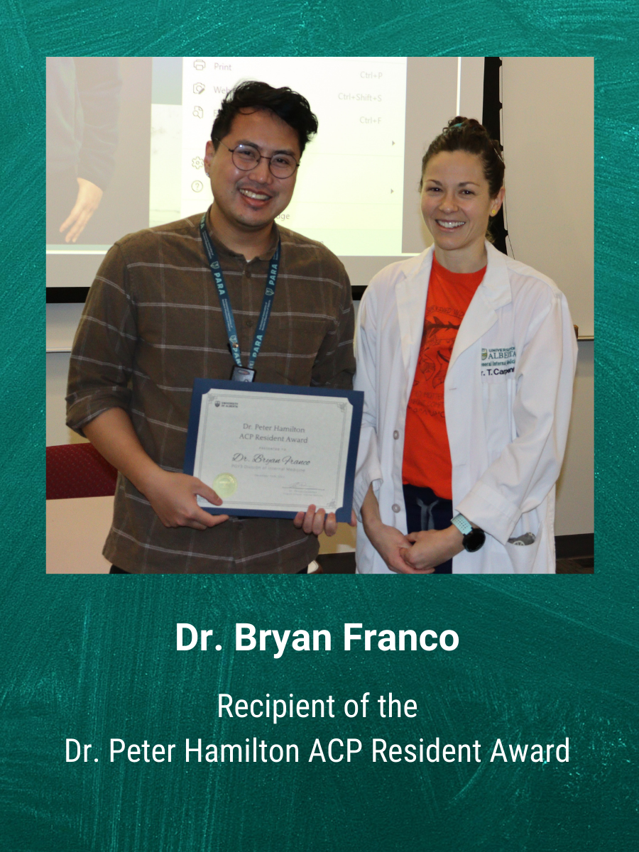Dr. Bryan Franco and Dr. Thirza Carpenter