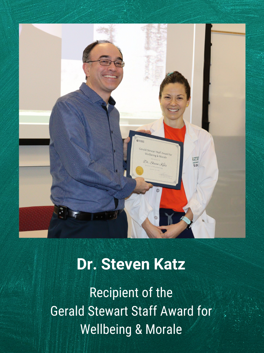 Dr. Steven Katz and Dr. Thirza Carpenter