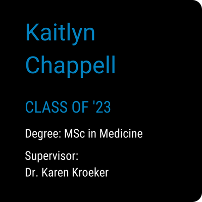 Kaitlyn's supervisor, Dr. Karen Kroeker