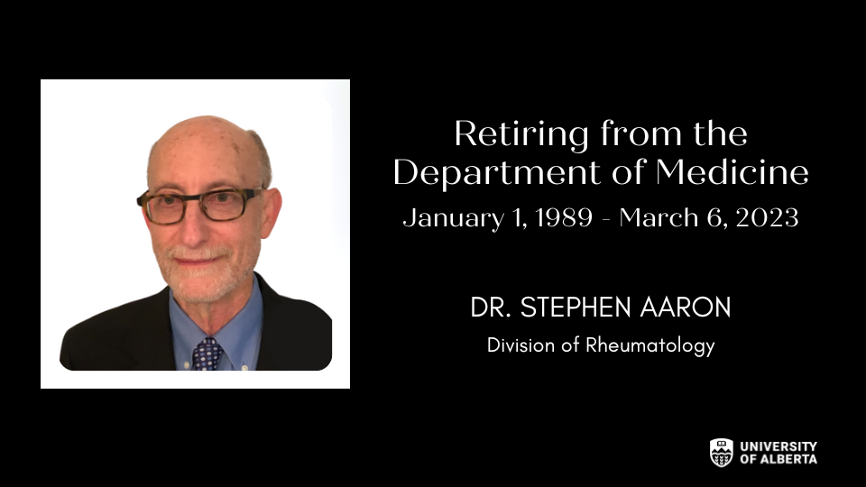 Portrait of Dr. Stephen Aaron