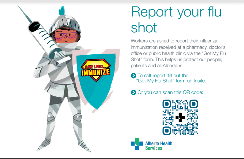 Poster Report Your Flu Shot
