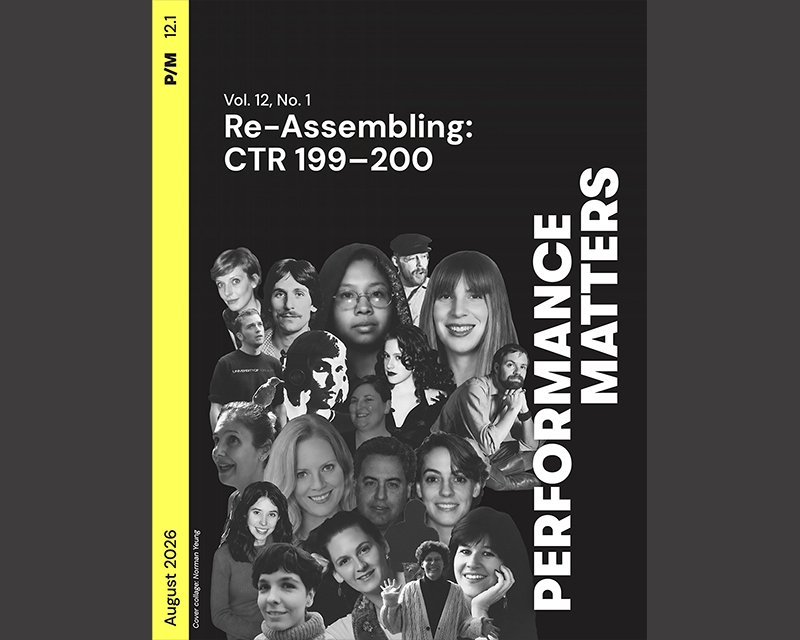 cover image of Performance Matters Vol.12 No.1