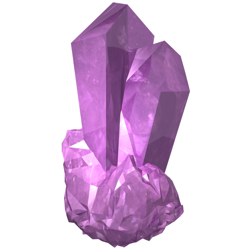 Clipart of amethyst crystals