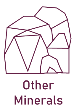 Purple icon of crystals