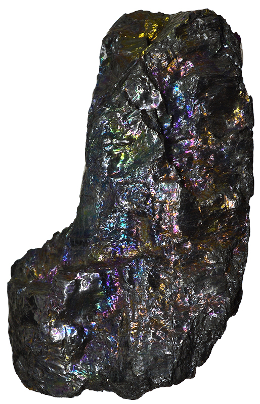 Iridescent coal from Cadomin, Alberta