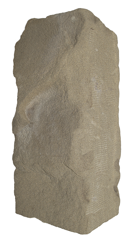 35cm tall pillar of brown sandstone