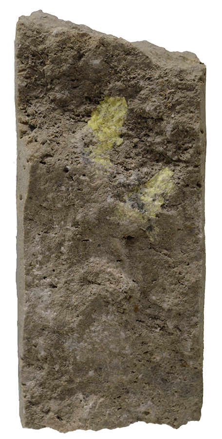 Natural sulfur in dolomite drill core from the Sunbeam No. 1 Well, Leduc, Alberta