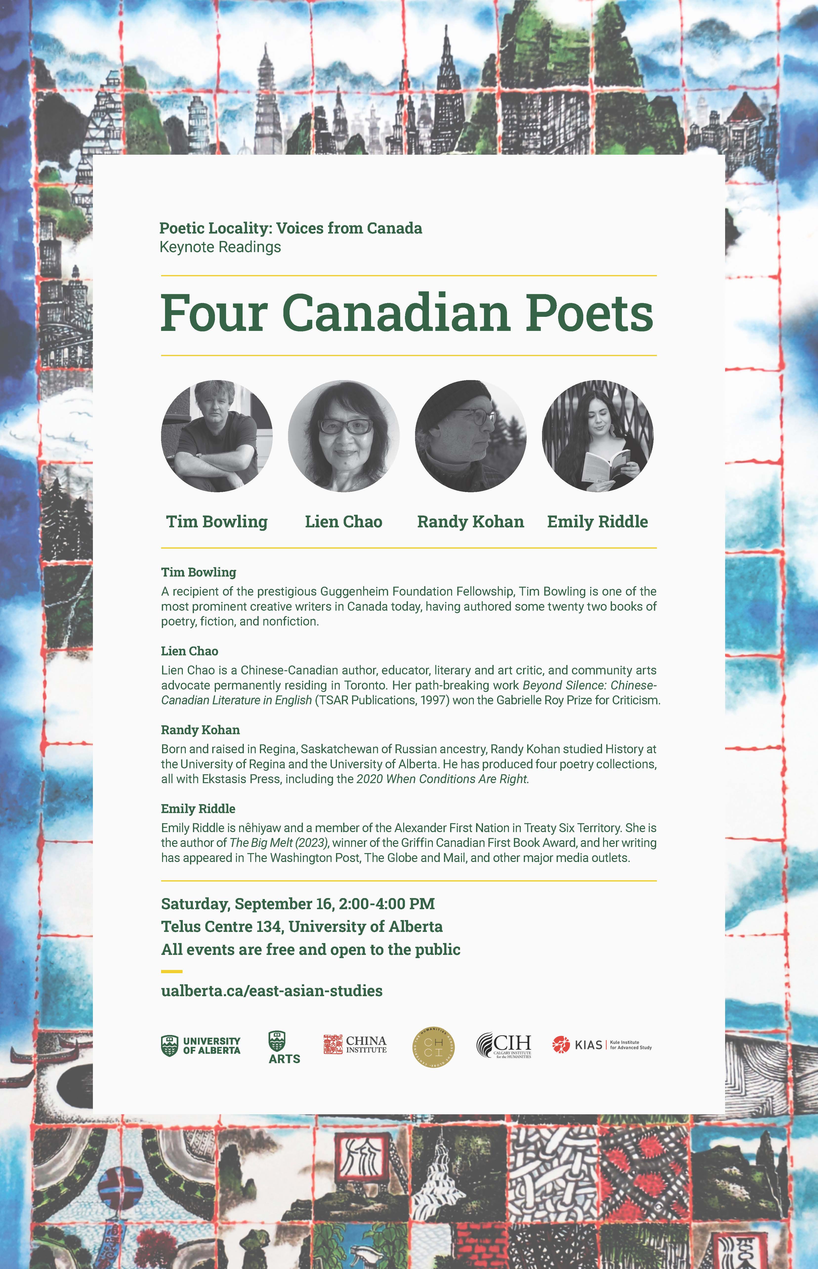 Four Canadian Poets Keynote Readings