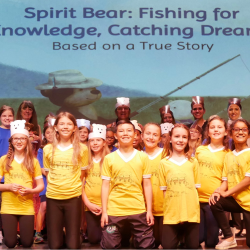 attendees at Spirit Bear book launch