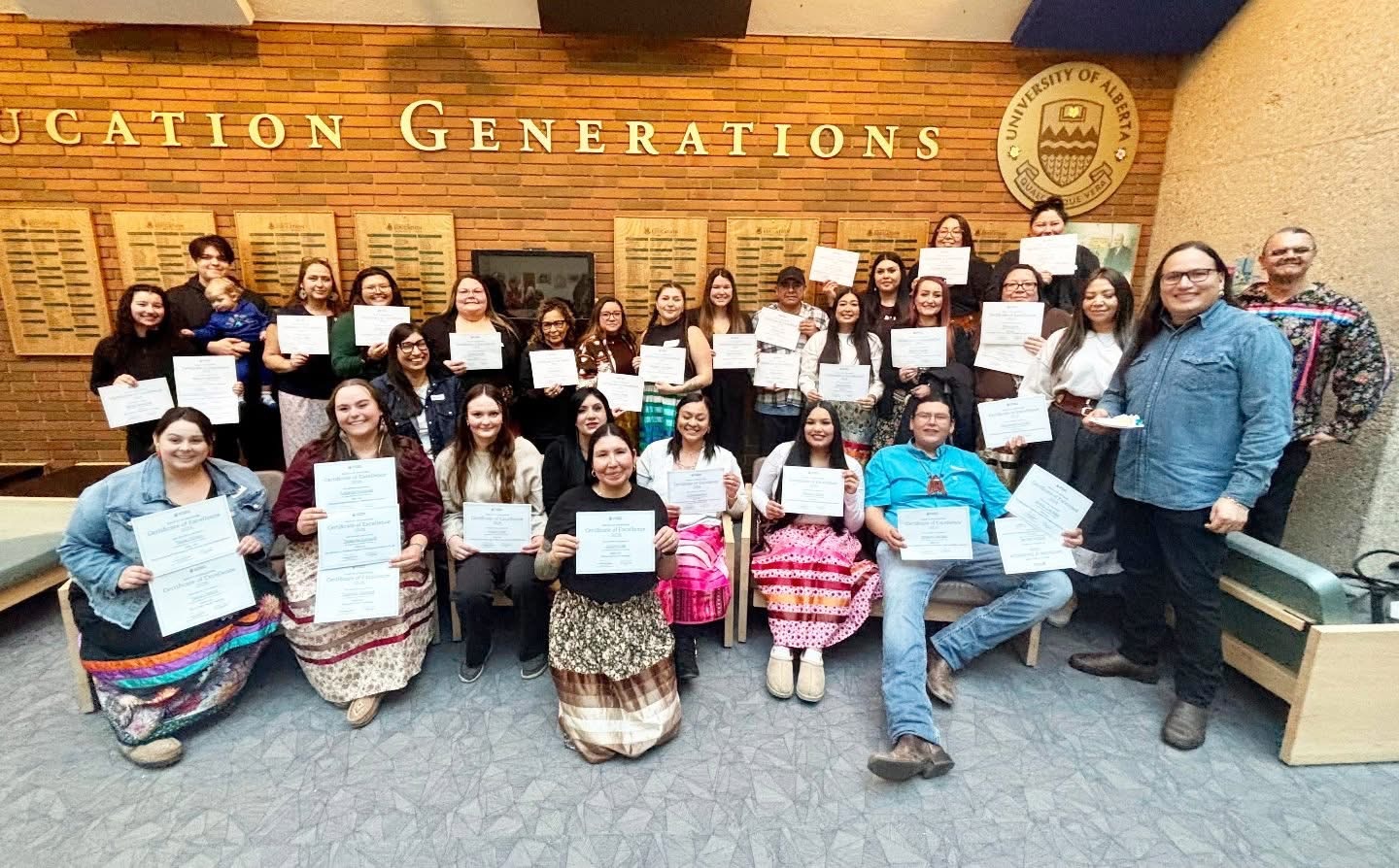 Celebration of Excellence participants in the fourth floor loung
