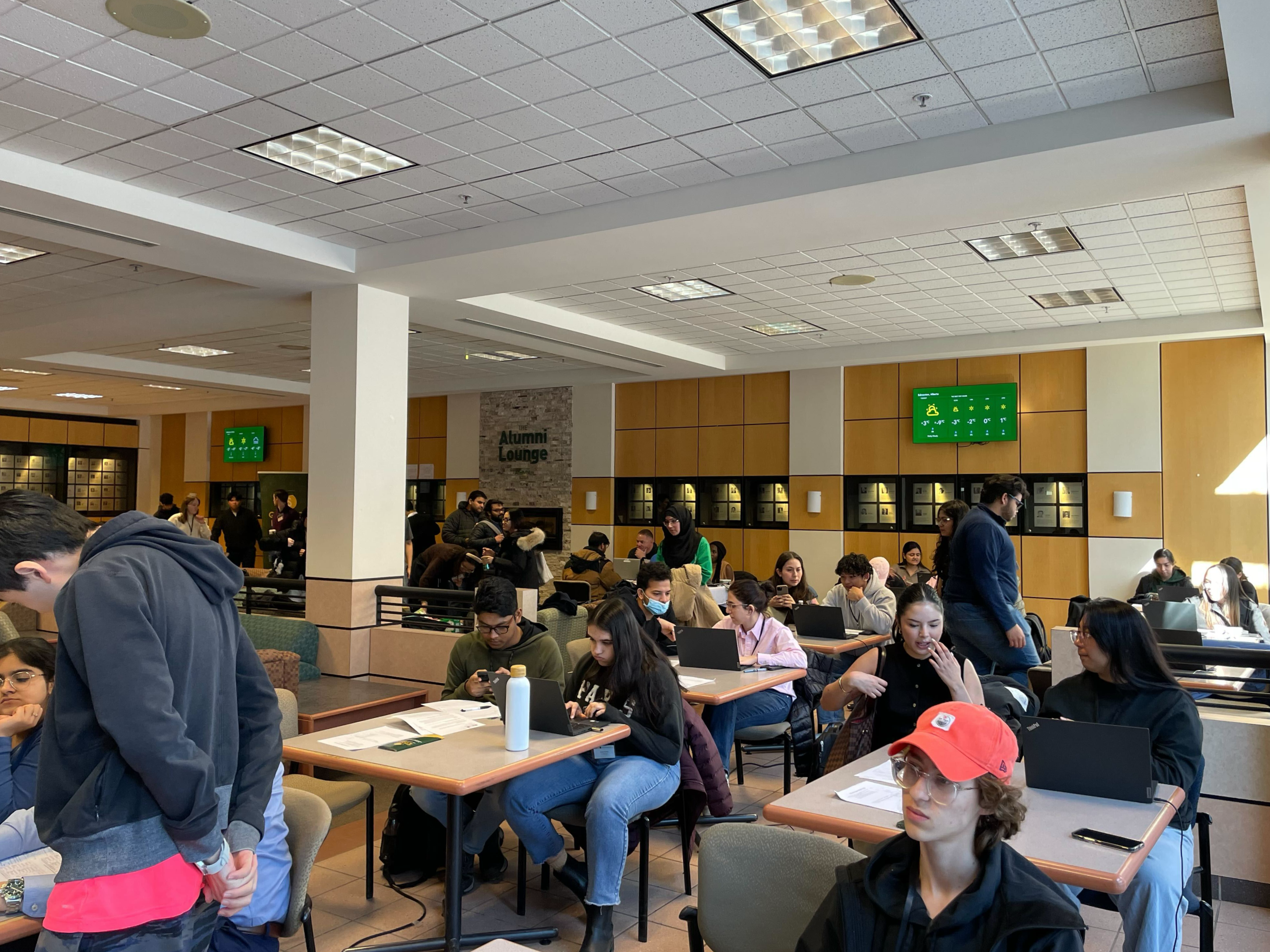 UAAC volunteers helping students with their taxes