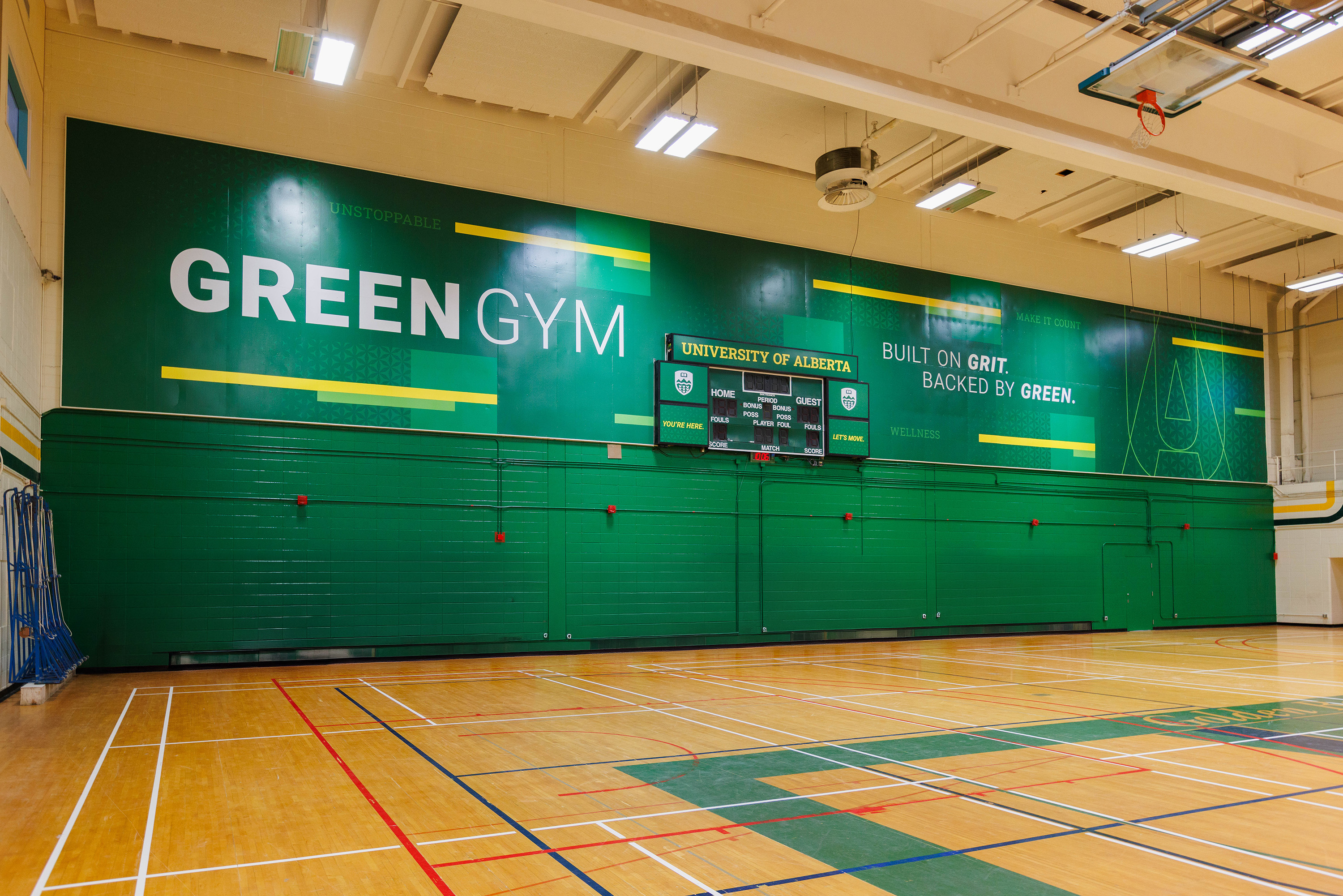 People playing volleyball in the Main Gym