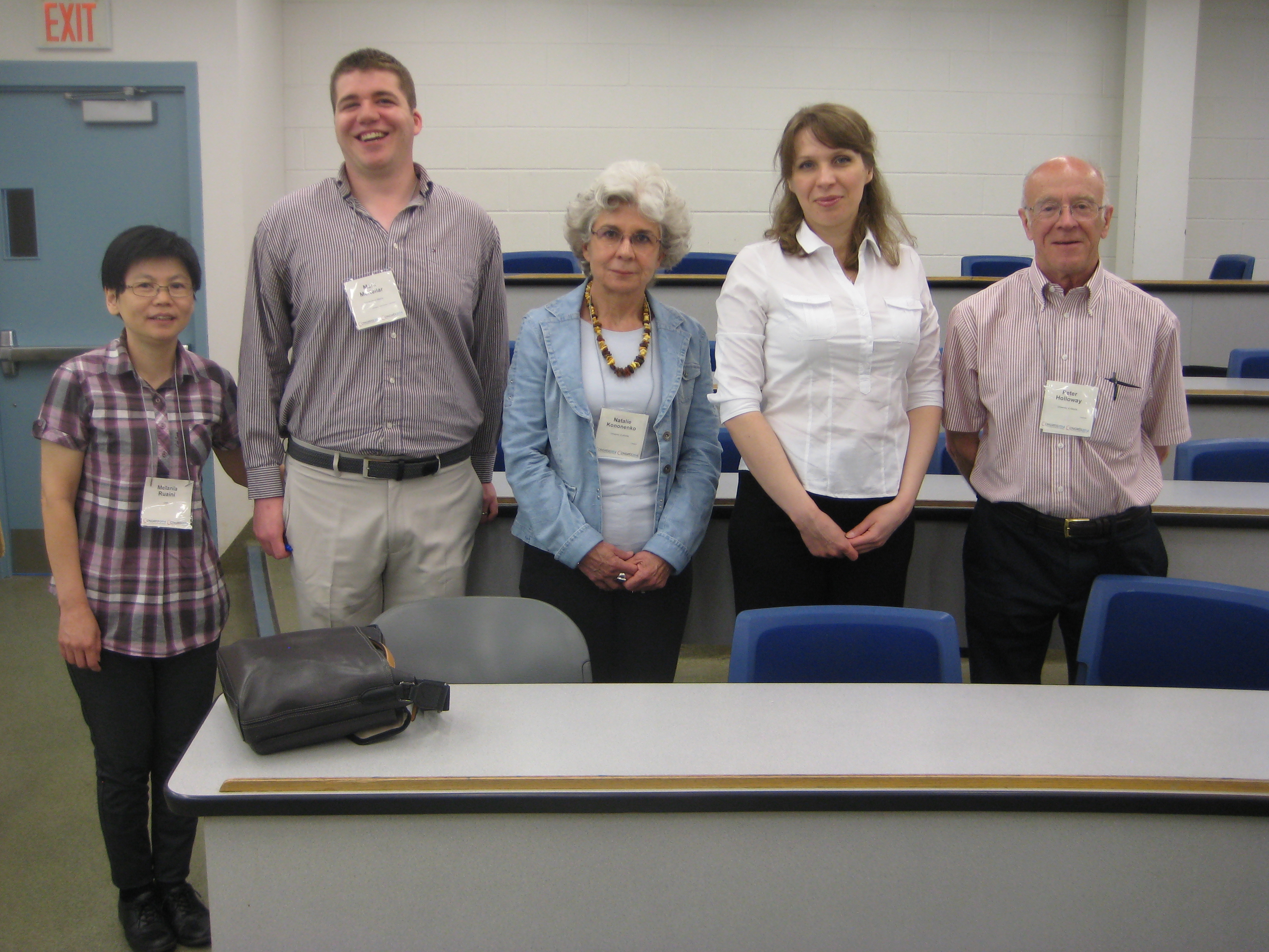 The team of the UkraineAlive project (l‒r): Melania Ru'Aini, Mark McKellar, Natalie Kononenko, Olena Sivachenko, and Peter Holloway
