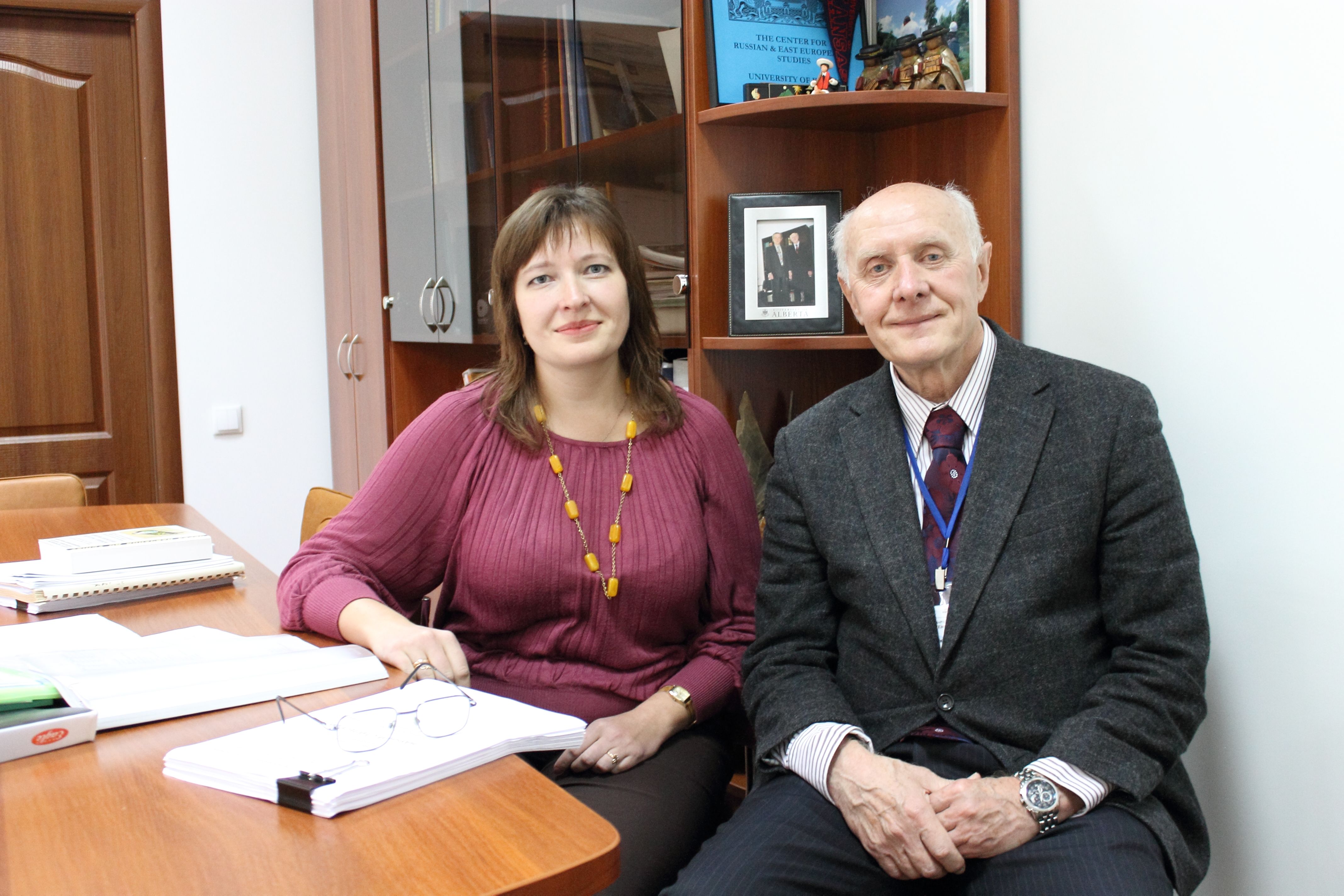 The PSIS team- Vira Kovalenko and Viktor Krevs, director.
