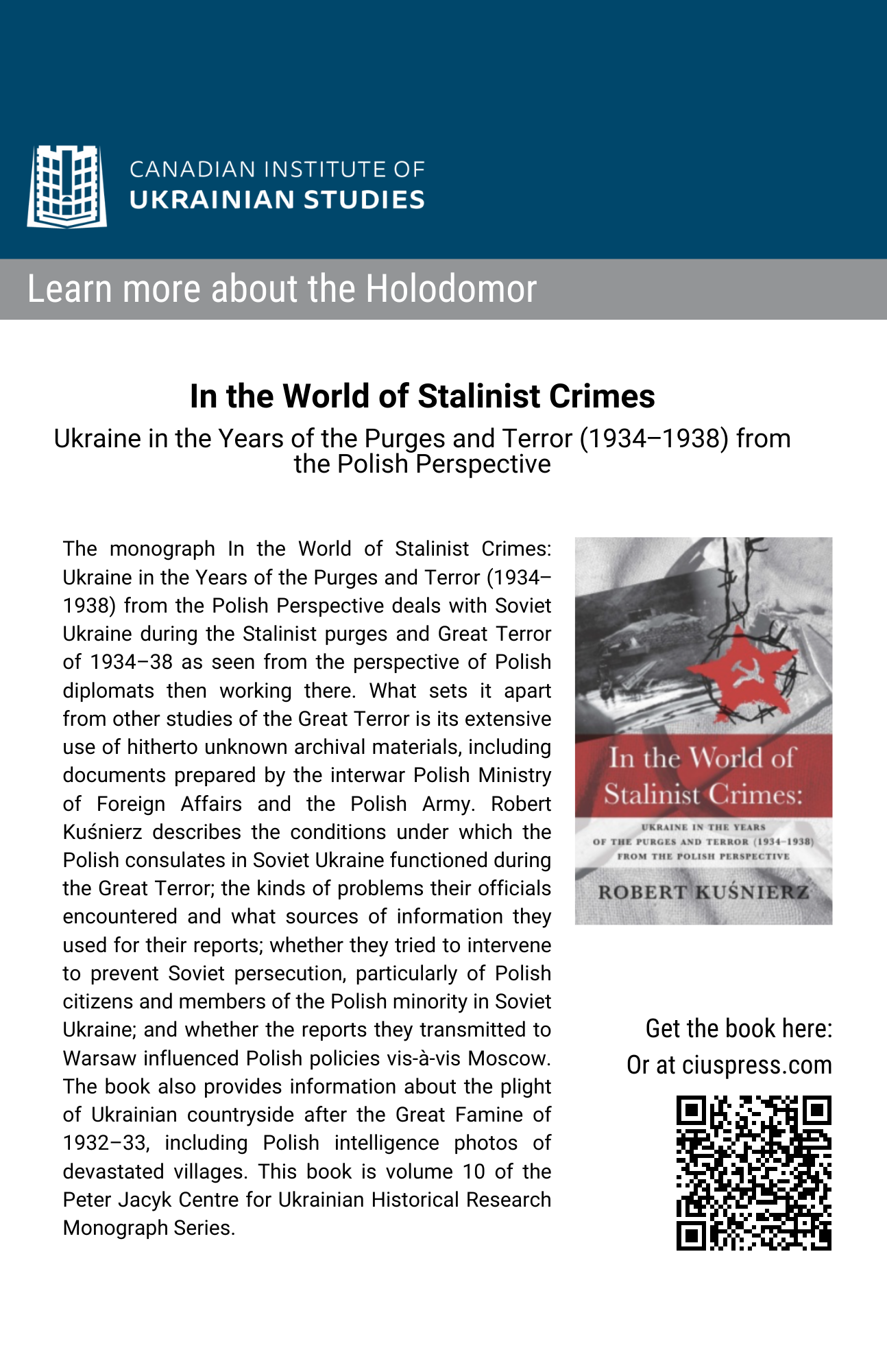 Holodomor Learning Resources | Canadian Institute of Ukrainian Studies