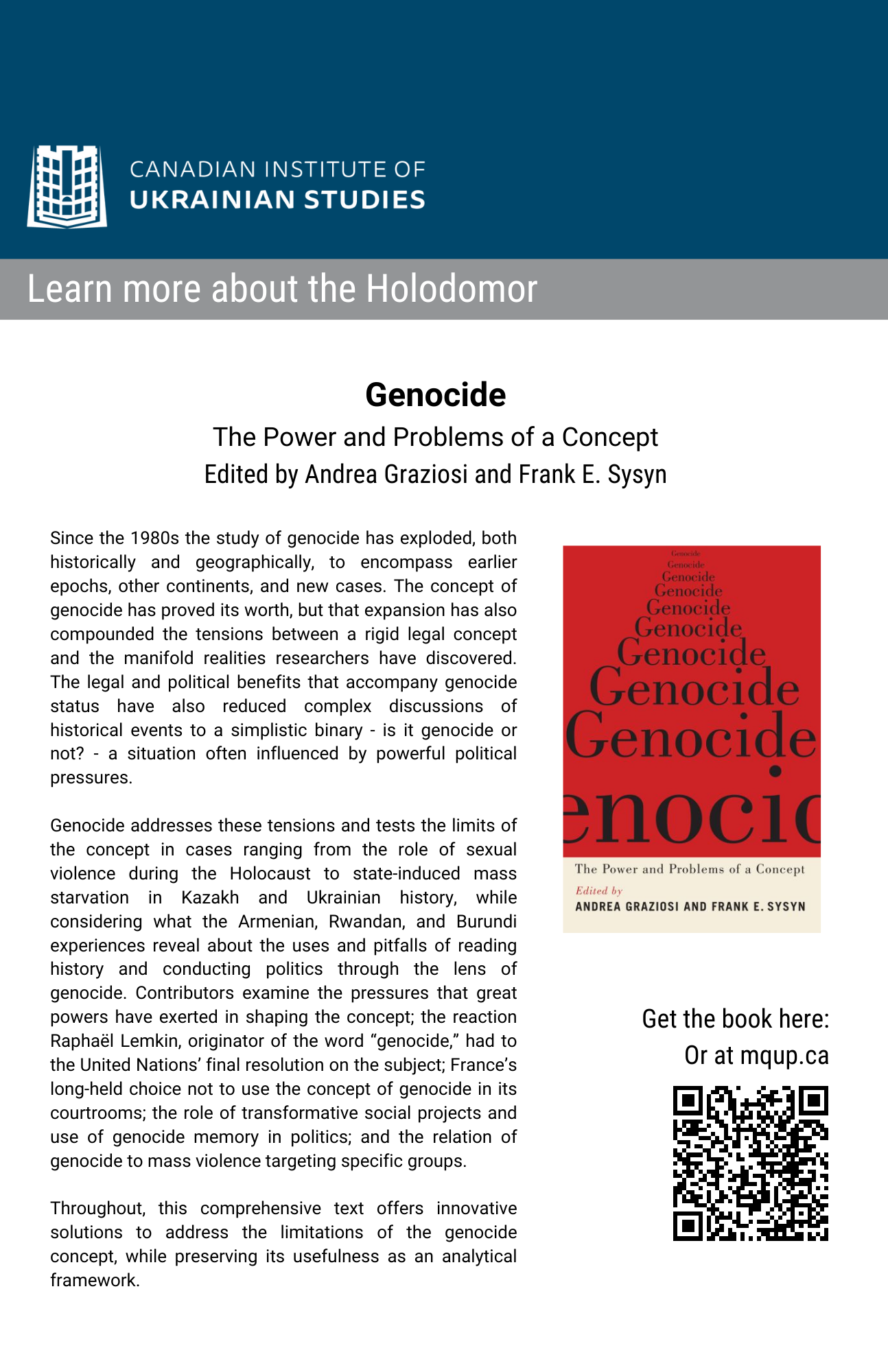 Holodomor Learning Resources | Canadian Institute of Ukrainian Studies