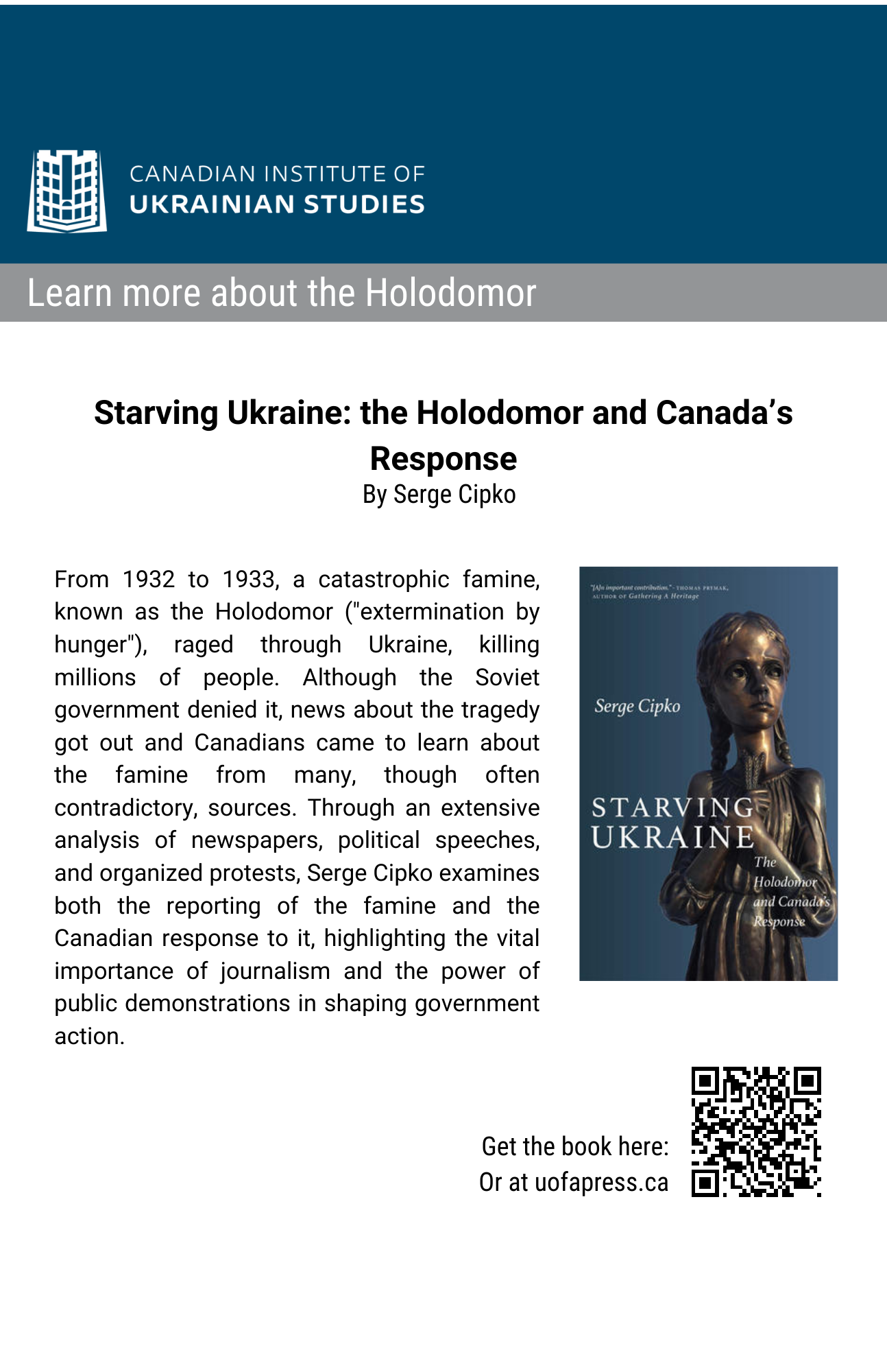 Holodomor Learning Resources | Canadian Institute of Ukrainian Studies